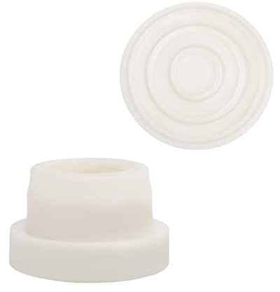 2 Pezzi Tappo in Gomma per Piscina, Gomma Tappi per Scaletta per Piscina Paraurti per Scaletta per Piscina Interrata Adatto a Tubi Standard per Scaletta per Piscina da 4,8 cm (Bianco)
