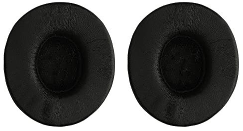 kwmobile 2X Ohr Polster kompatibel mit Beats Solo 2 Wireless/Solo 3 Wireless - Kopfhörer Ohrpolster aus Schafsleder - Leder Polster für Over Ear Headphones