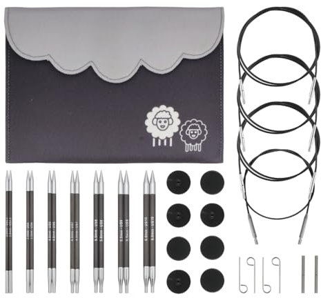 KnitPro - KnitPro Karbonz Austauschbar Deluxe Stricken Nadel Setzen - 1 Setzen