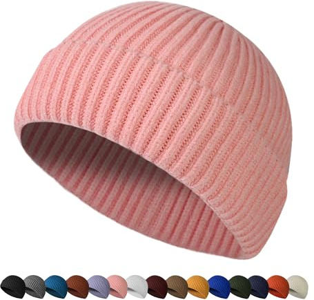 HiRui Fischermütze für Herren und Damen, Strickmütze, Wintermützen