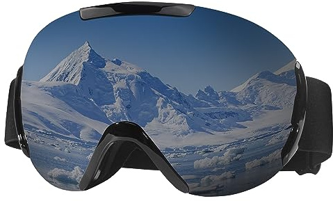 gzerma Skibrille Anti Fog Schneebrille Double Lens Snowboardbrille UV Schutz Motorradbrillen für Skifahren Radfahren Snowboard Wandern