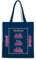 Mr. Gadgets Shopper Personalizzabile 100% cotone riutilizzabile-Con manici lunghezza 67cm -Dimentisoni 38x42 (BLU NAVY)