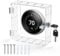 SUTINE Thermostat Lock Box with Key, Universal Thermostat Cover with Lock, Small Thermostat Lock Box Guard, Clear AC Lock Box Compatible with Nest Thermostat On Wall 4.8 H x 4.53 W or Smaller
