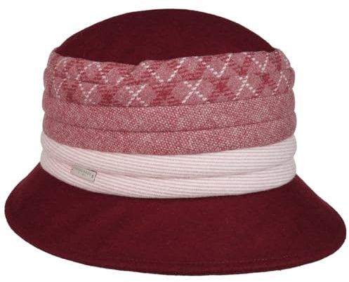 Seeberger Castela Damen Mütze Damen rot One Size, Rot/Ausflug, einfarbig (Getaway Solids), 6 7/8/7 1/8