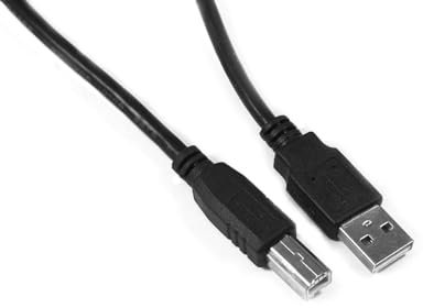 iTechCover Câble d'imprimante USB/PC, adaptateur de synchronisation de données rapide compatible avec Epson Expression Home XP 4100 / XP-100, XP-2100 / Noir / (5 m)