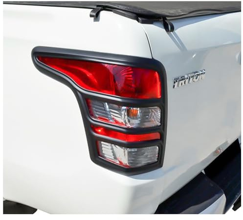 JHCHAN Rücklichtabdeckung für Mitsubishi L200 Triton und Fiat Fullback 2015-2018, L200 Triton GLS Strada KJ KK KL Rücklichtschutzverkleidung ABS Rücklichtschutzblende