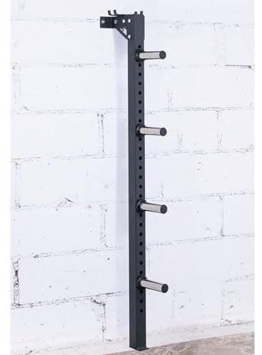 Heavy Duty Wall Weight Plate Holder and Barbell Holder, Wall Mounted Weight Plate Holder, Bumper Plate Storage for Home Gym, Fit 2 Weight Plates