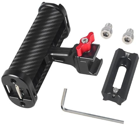 NATO Side Handle Grip with NATO Clamp Compatible with SmallRig NEEWER Camera Cage Video Rig, Portable Camera Cage Handle for Left or Right Hand, Up and Down Adjustable