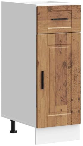 vidaXL Armoire de Cuisine Porto Vieux Bois Bois d'ingénierie, Meuble d'évier, Meuble de Cuisine avec tiroir, Meuble de Cuisine à tiroir