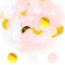 30g Konfetti Gold Rosa,Konfetti Geburtstag Hochzeit Streudeko Papier Confetti,Glitzer Farbpapierfetzen Bunt Groß für Hochzeit, Geburtstag, Taufe, Valentinstag(2.5cm)