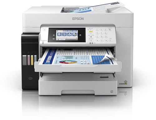 Epson EcoTank Pro ET-16685 Ink Tank Printer | High-Volume Business Print | Wireless | A3+ | Print, Copy, Scan, Fax | 10.9cm Touchscreen | ADF | Large Capacity Paper Trays | PCL