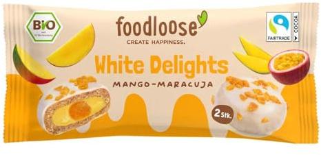 foodloose White Delights, Mango Maracuja, 40g