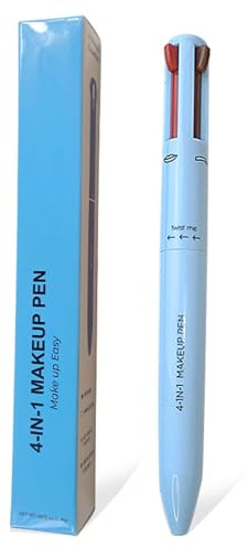4-in-1-Make-up-Stift mit Eyeliner, Lippenkonturenstift, Brauenstift und Textmarker-Make-up-Stift, einfach zu wechselnder tragbarer Bleistift 4 in 1 für Frauen im Freien auf Reisen..