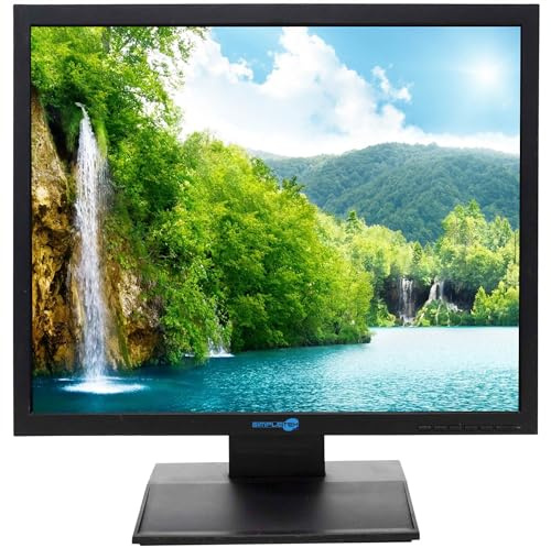 SIMPLETEK - Moniteur LCD 19 HD 4:3 5:4 1280x1024 5ms - VGA | Idéal pour le travail et le bureau à domicile | Base incluse (reconditionné)