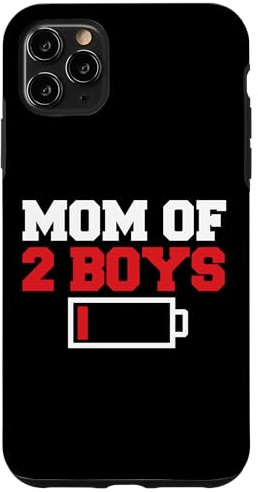 Mom of 2 boys low battery Case for iPhone 11 Pro Max