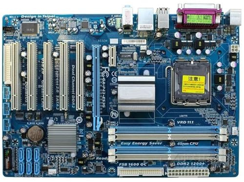 Placa Base Fit For GIGABYTE GA-P43-ES3G Placa Base de Escritorio P43 Socket LGA 775 for Core 2 Pentium D DDR2 16G ATX