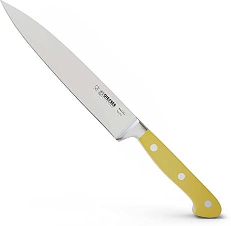 Giesser seit 1776 - Made in Germany - Filiermesser geschmiedet gelb Skyline Yellow, 18 cm, Filetiermesser genietet, rostfrei, spülmaschinengeeignet