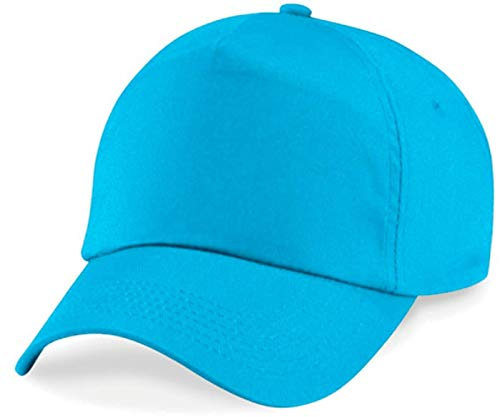 Shirtinstyle Basecap Cap 5 Panel Cap Verschluss Klettverschluss Größe Unisex, Farbe surfblue