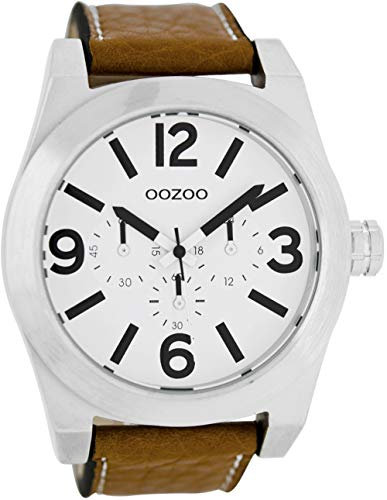 Oozoo C6730 Herrenuhr, Lederband, Band