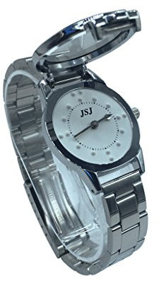 VISIONU Damen Analoges Quarzwerk Blindenuhr taktile mit Edelstahl Armband für für Sehbehinderte,Blinde oder ältere Menschen