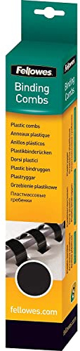 Fellowes Plastic Comb Binding Spines, 1/4 Inch Diameter, White, 20 Sheets, 100 Pack (52370)