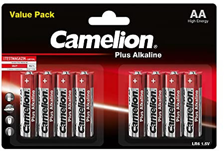 Camelion LR6 AA Mignon Plus Alkaline Battery (Pack of 8)