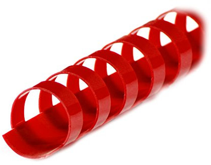 r&b BRP140-RO Plastikbinderücken 21 Ringe 14 mm, 100 Stück