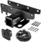 TYGER Traino Combo: 2 Ricevitore Hitch & Cablaggio & Copertura del gancio di traino Adatto 2007-2018 Wrangler JK 2Dr & 4Dr (esclusi modelli JL 2018)