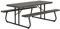 LIFETIME 60112 - Mesa con bancos plegable ultrarresistente 183x76x74 cm UV100 marrón