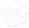 SYMA efaso Ersatzteile Quadcopter X5SC X5SW - Schutzringe Weiss 4 Stück