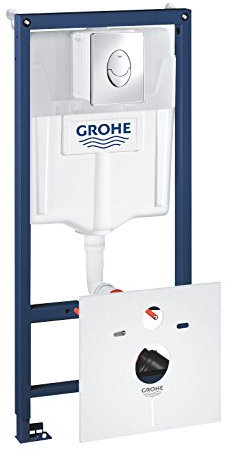 GROHE Rapid SL - WC Set 4 in 1 (1,13 m, Skate Air Betätigung, mit WC- Schallschutzset, Spülkasten GD 2, 6-9l), 38750001