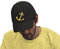 4sold Kapitänsmütze Cap Captain Ancient Mariner, Captain Cabin Boy Crew First Mate Yachting Baseballmütze Inschrift Schriftzug Schwarz Weiß rot Weiss Army Military Baseballmütze Security (Anchor)