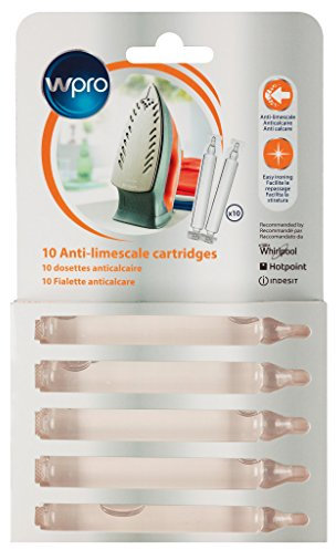 Wpro Pack de 10 dosettes antitartre pour fers et centrales vapeur sim010