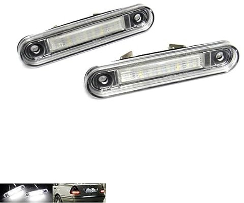 2x Kennzeichenbeleuchtung Weiß Canbus für MB 190 Serie W201 E-Klasse W124 C-Klasse W202