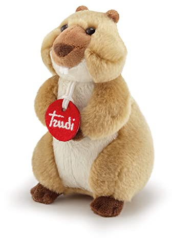 Trudi Trudino Marmotte Animaux du Parc du Stelvio et du Brenta. Cadeau en Peluche. Animaux de la forêt | 10x16x11cm Taille XS | Park Collection | modèle 51311
