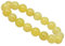 ELEDORO Stretch Armband aus echten Edelsteinen-Perlen 10mm: für Energie und Harmonie (Lemon Jade)
