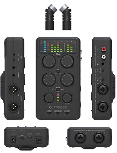 IK Multimedia iRig Pro Quattro I/O Deluxe, Black