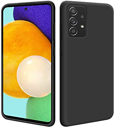 HSP Hülle für Samsung Galaxy A52 5G/4G & A52s 5G [Nachhaltiger Bio Kunststoff] Handyhülle | Biologisch abbaubar Recycelbar | Weizenstroh TPU Case Schutzhülle | Umweltfreundlich | Passgenau | Schwarz