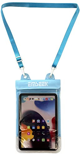 EMSEEK Funda Impermeable para Lector de Libros electrónicos, Funda para Tablet y eReader para Amazon Kindle Paperwhite Oasis Fire 7 Nook Kobo iPad Mini Samsung Tab Google Nexus de hasta 8.5 Pulgadas