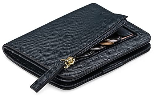 GAEKEAO Geldbörsen Portemonnaie Damen klein mit RFID-Schutz, Mini Kurzer Geldbeutel Frauen Leder mit Zipper Brieftasche, Weich Bequem Süß Münzfach
