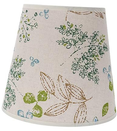 Uonlytech Abat-jour En Lin Pour Lampe De Table E27 Décoratif Accessoire Imprime Pour Intérieur