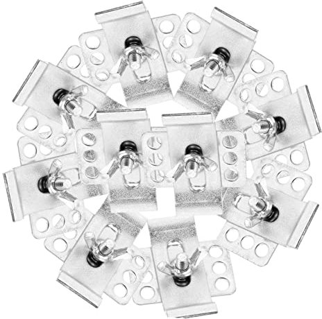 SOLUSTRE Unterbau-spülbecken-clip-set – 10-teilige Spülbeckenhalterungen Für Küche/badezimmer – Werkzeuglose Installation – Stark Und Langlebig
