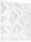 NOVECRAFTO Diamond Design 3D Wall Panels - 12 Sheets Covering 3 sqm | 32.29 sqf Interior Cladding Panels Set | 3D Wall Tiles Diamond Effect in Matte White - Each Panel Size 19.6 x 19.6