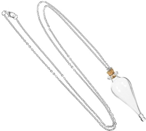 Lurrose Halskette Mit Glasflasche Felix Felicis Flaschen Halsketten Mit Kleinen Flaschen Halsketten Aus Korkflaschen Mini-verschlussflaschen Wunschflaschenanhänger Flasche Miniatur