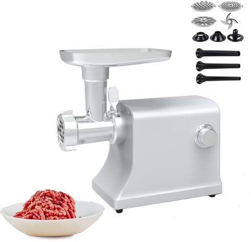 XoTiq Electric Meat Grinder, Heavy Duty Meat Mincer, Sausage Stuffer Mak, [Max 1800W] Meat Grinder Heavy Duty, Sausage Stuffing Machine, Sausage Maker and Kit for Home Kitchen and Commercial Use