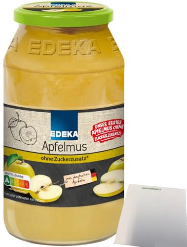 Edeka Apfelmus ohne Zuckerzusatz (710g Glas) + usy Block