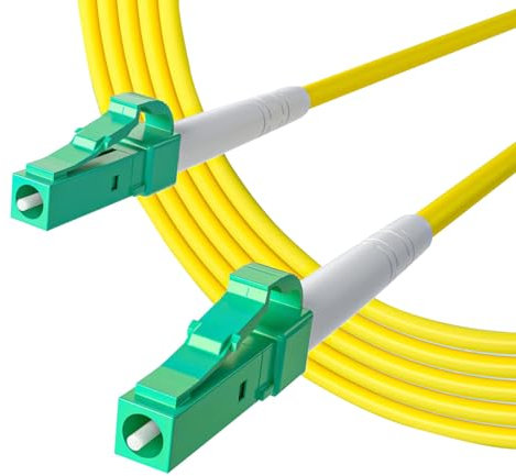 10Gtek LC/APC zu LC/APC Simplex OS2 Single-Mode Glasfaserkabel 1.5-Meter, FTTH LWL Patchkabel Fiber Patch Cord, 9/125μm LSZH