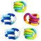 Fidget Toy,5 Stück Fidget Toys Set,Tangle Autismus Spielzeug,Stim Toys Zur Stressabbau,Twister,Hilfsmittel Hand-Augen-Koordination Und Autismus,FüR Kinder/Erwachsene Autismus Sensory Stimming (Y01)