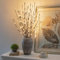 Eambrite Set of 2 3PK 76cm Home Decorative Twig Lights Garden Stake Branch Lights with 60 Warm White LEDs Mains Powered Lighted Branches for Floor Vases Spring Xmas Decor Outdoor and Indoor