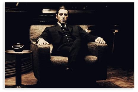 AMATWI Filmposter The Godfather, 2 Stück, Leinwand-Poster, Schlafzimmer-Dekor, Sportlandschaft, Büro, Raumdekoration, Geschenk, ungerahmt, 20 x 30 cm